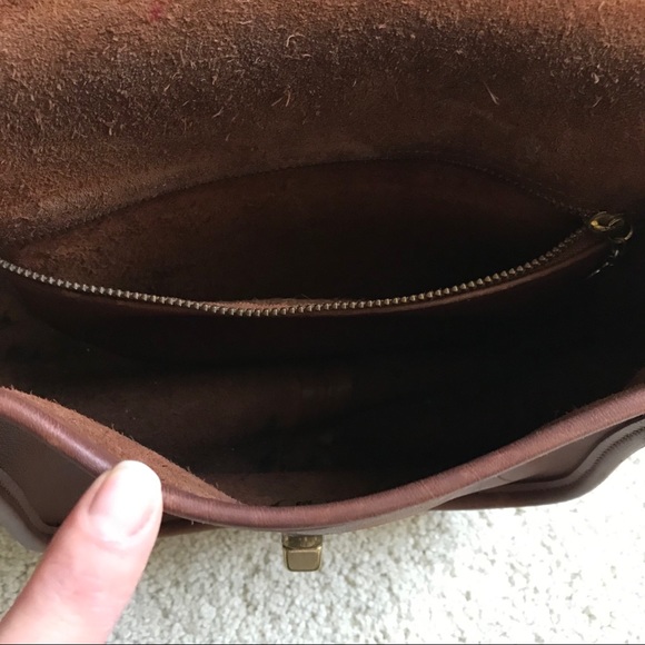 Vintage Leather Crossbody Saddle Bag - Picture 6 of 8